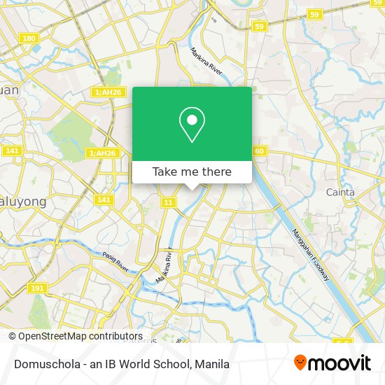Domuschola - an IB World School map