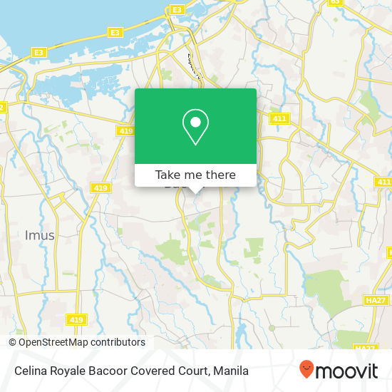Celina Royale Bacoor Covered Court map