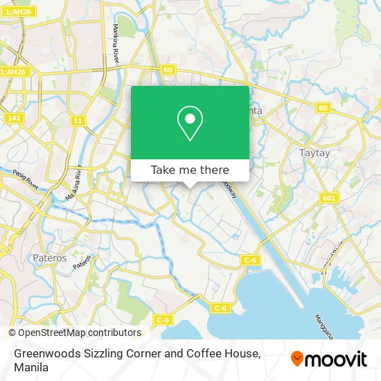 Greenwoods Sizzling Corner and Coffee House map