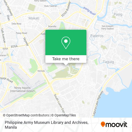 Philippine Army Museum Library and Archives map