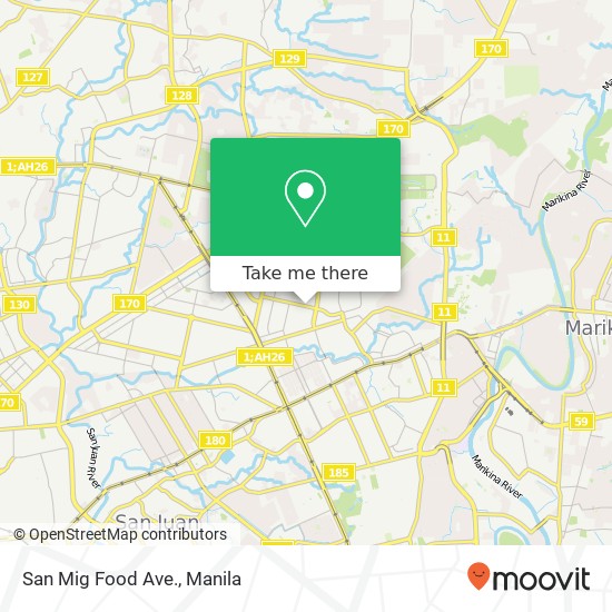 San Mig Food Ave. map