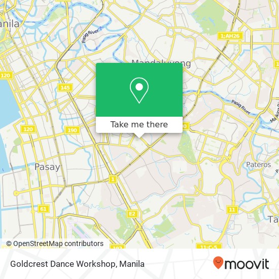 Goldcrest Dance Workshop map