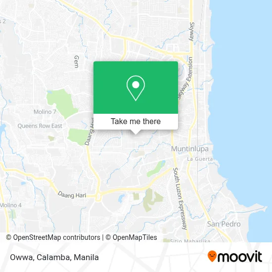 Owwa, Calamba map
