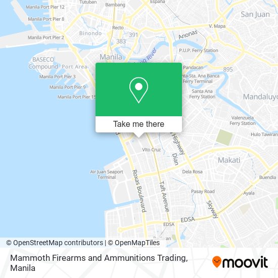 Mammoth Firearms and Ammunitions Trading map