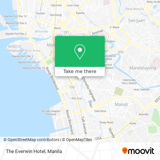 The Everwin Hotel map