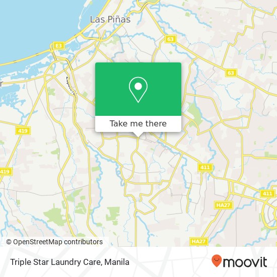 Triple Star Laundry Care map