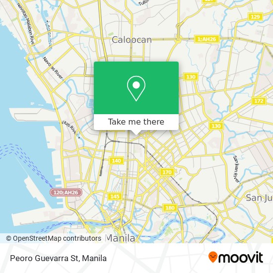 Peoro Guevarra St map