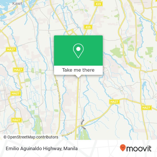 Emilio Aguinaldo Highway map