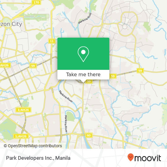 Park Developers Inc. map