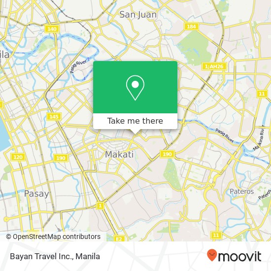 Bayan Travel Inc. map