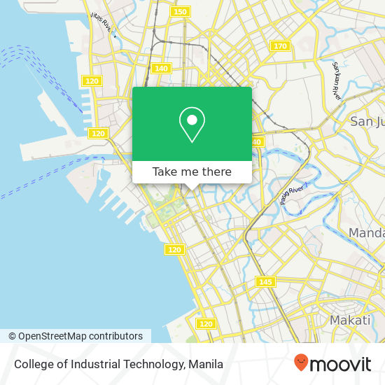 College of Industrial Technology map