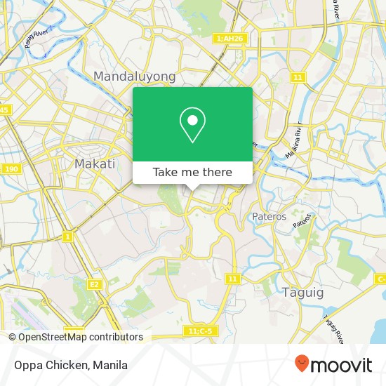 Oppa Chicken map