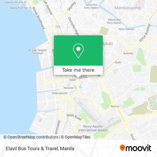 Elavil Bus Tours & Travel map