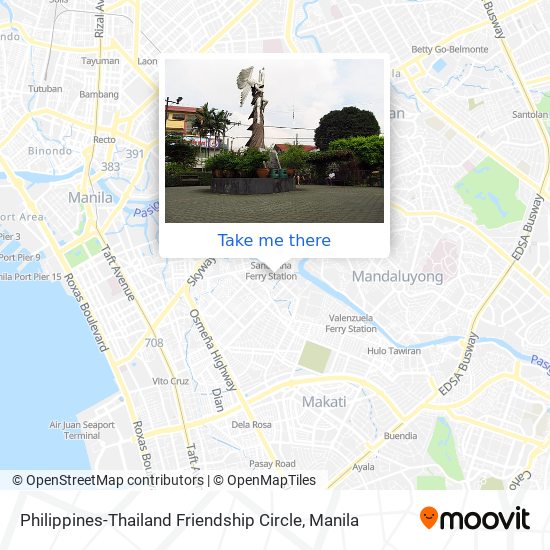 Philippines-Thailand Friendship Circle map