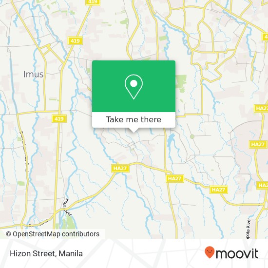 Hizon Street map