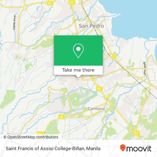 Saint Francis of Assisi College-Biñan map