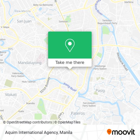 Aquim International Agency map
