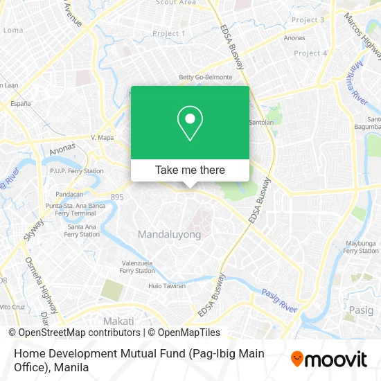 Home Development Mutual Fund (Pag-Ibig Main Office) map