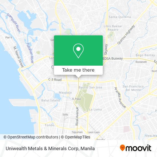 Uniwealth Metals & Minerals Corp map