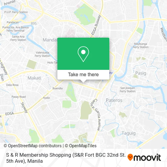 S & R Membership Shopping (S&R Fort BGC 32nd St. 5th Ave) map