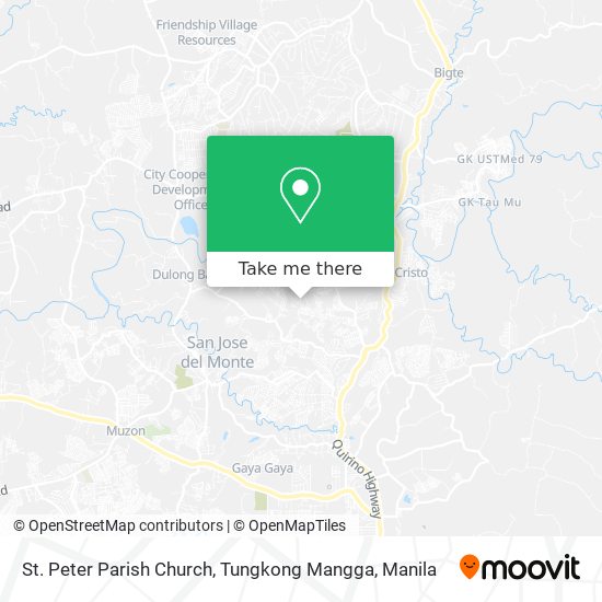 St. Peter Parish Church, Tungkong Mangga map