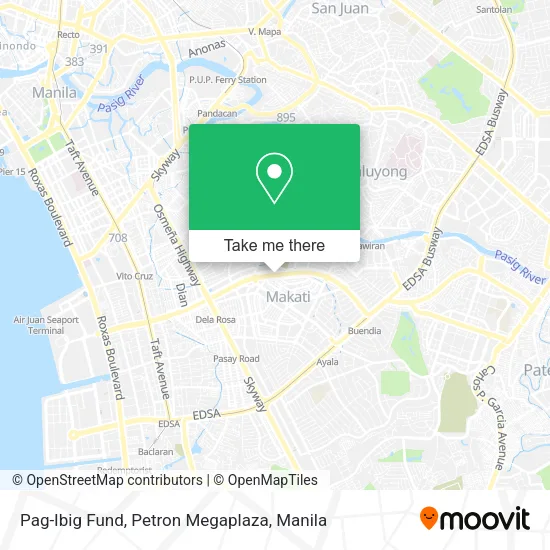 Pag-Ibig Fund, Petron Megaplaza map