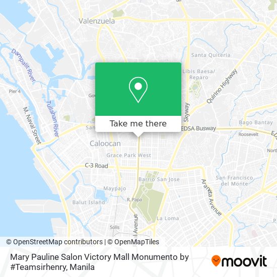 Mary Pauline Salon Victory Mall Monumento by #Teamsirhenry map