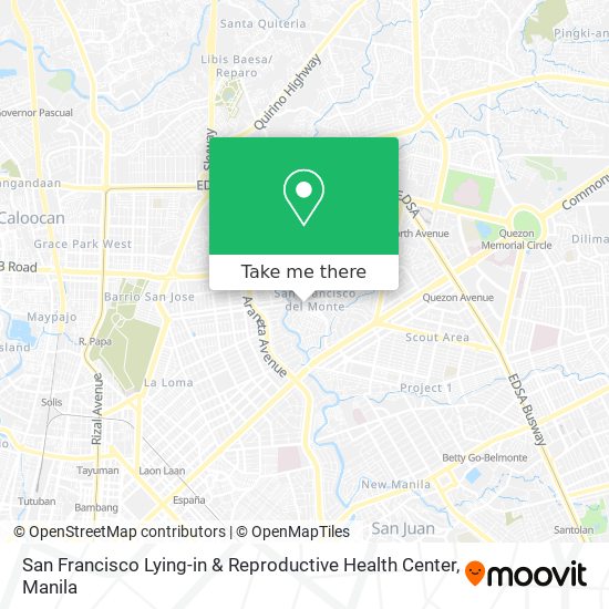 San Francisco Lying-in & Reproductive Health Center map