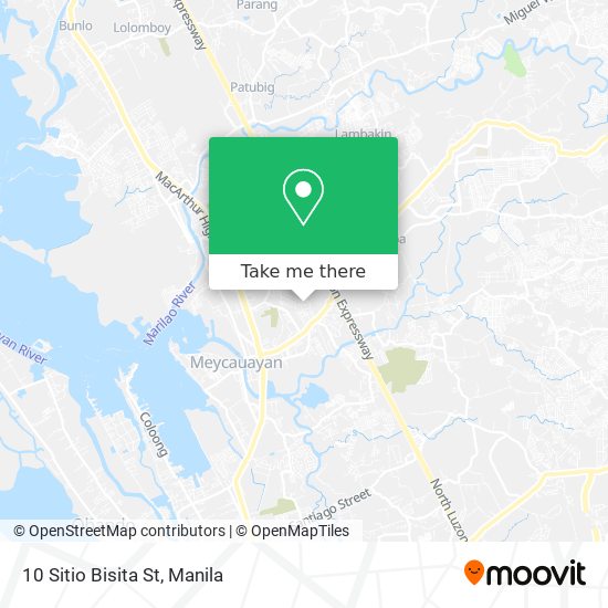 10 Sitio Bisita St map