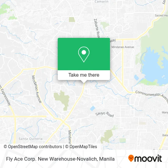 How to Get to Fly Ace Corp. New Warehouse-Novalich in Quezon City by Bus?