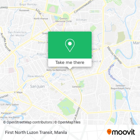 First North Luzon Transit map
