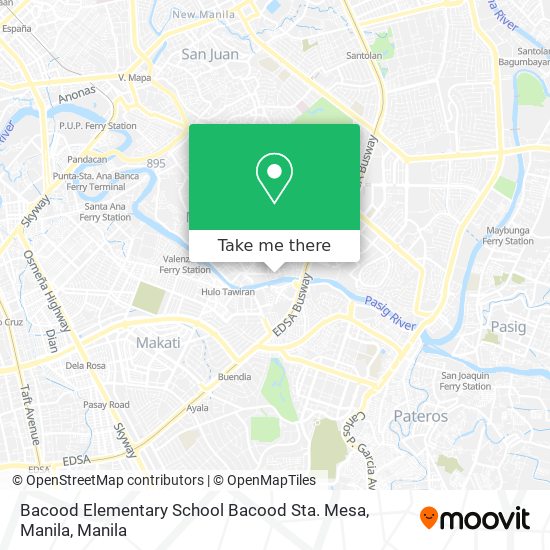 Bacood Elementary School Bacood Sta. Mesa, Manila map