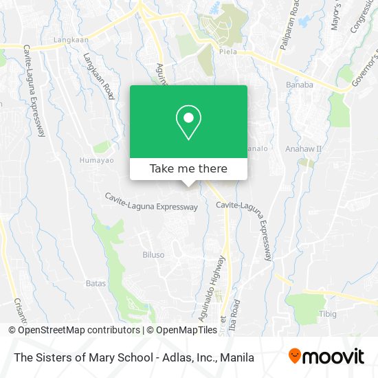 The Sisters of Mary School - Adlas, Inc. map
