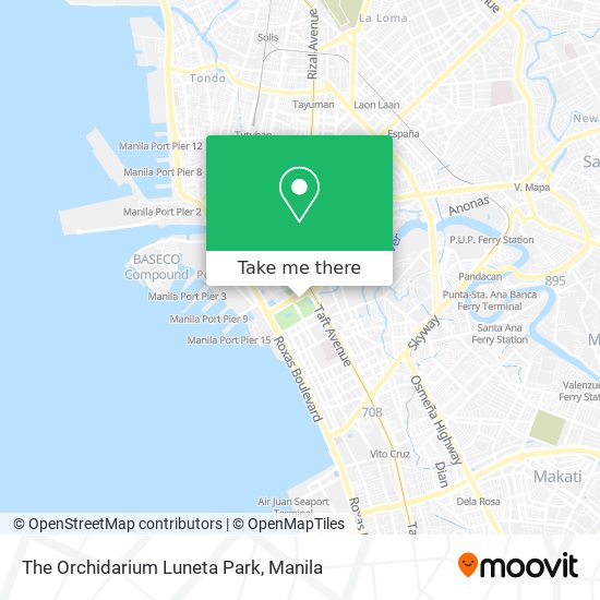 The Orchidarium Luneta Park map
