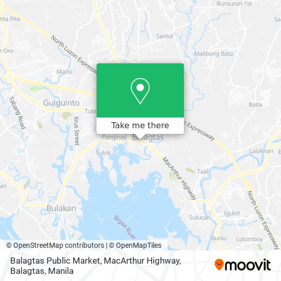 Balagtas Public Market, MacArthur Highway, Balagtas map