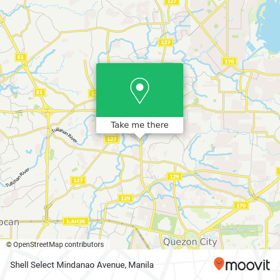 Shell Select Mindanao Avenue map