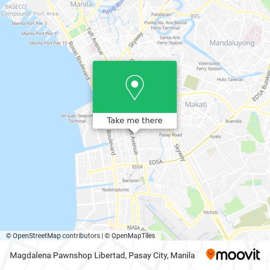 Magdalena Pawnshop Libertad, Pasay City map