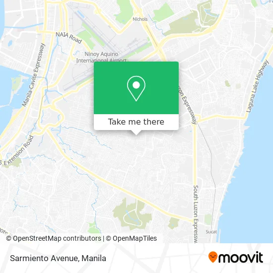 Sarmiento Avenue map