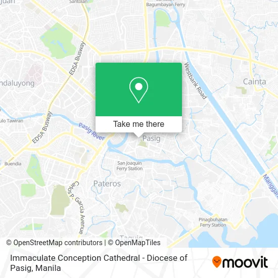 Immaculate Conception Cathedral - Diocese of Pasig map