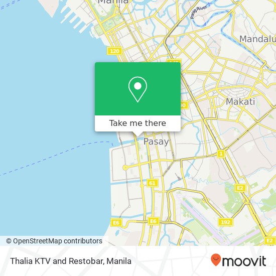 Thalia KTV and Restobar map