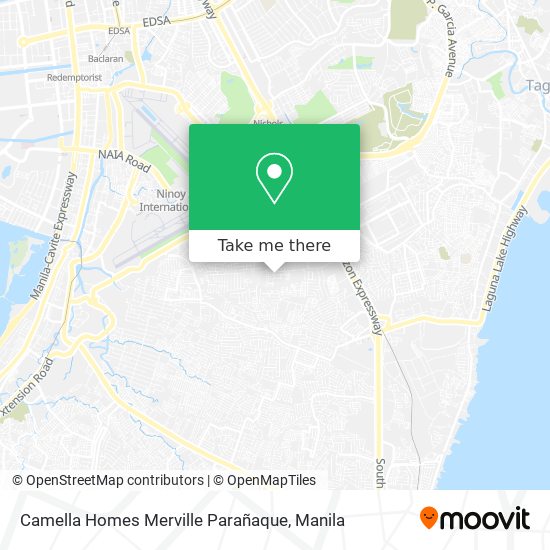 Camella Homes Merville Parañaque map