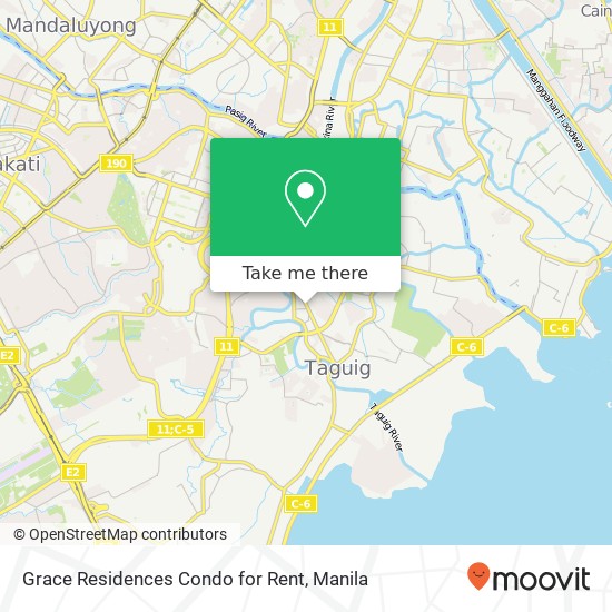 Grace Residences Condo for Rent map