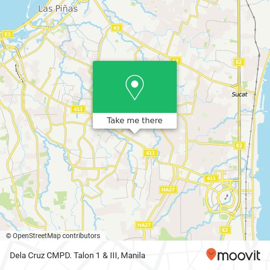 Dela Cruz CMPD. Talon 1 & III map