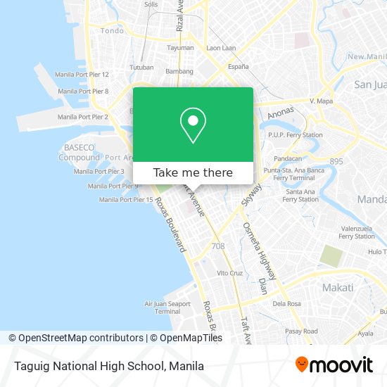 Taguig National High School map