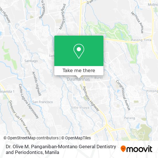 Dr. Olive M. Panganiban-Montano General Dentistry and Periodontics map