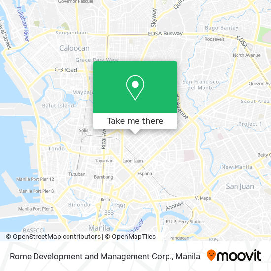 Rome Development and Management Corp. map
