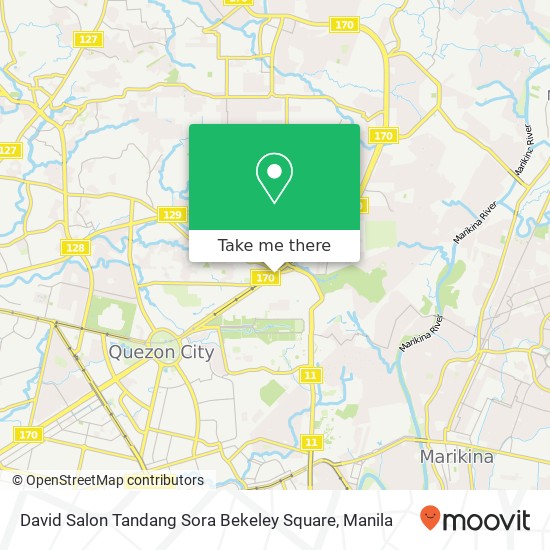 David Salon Tandang Sora Bekeley Square map