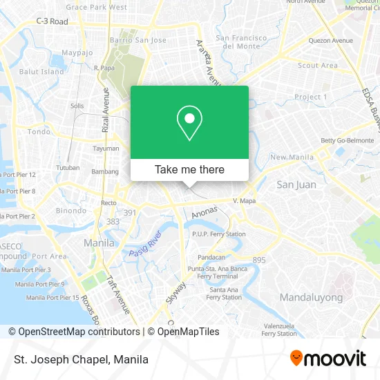 St. Joseph Chapel map