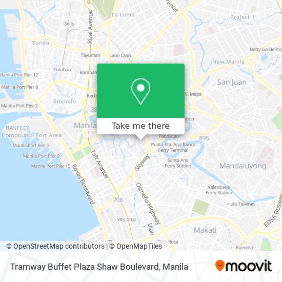 Tramway Buffet Plaza Shaw Boulevard map
