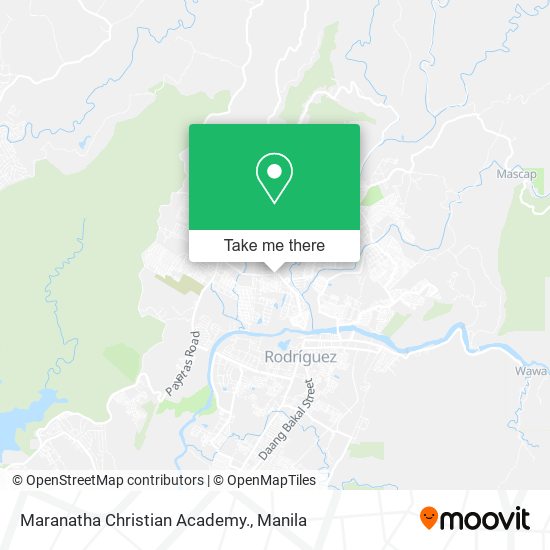 Maranatha Christian Academy. map